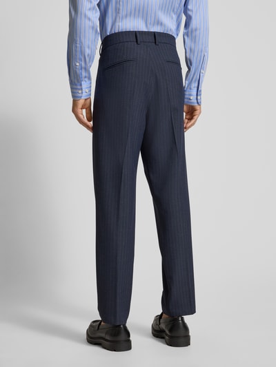 Cinque Regular Fit Stoffhose mit Bügelfalten Marine 5