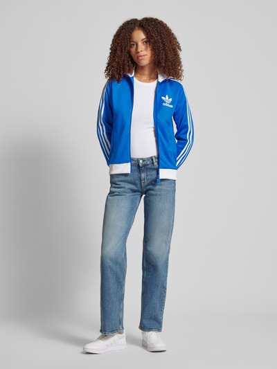 adidas Originals Sweatjacke mit Stehkragen Modell 'BECKENBAUER' Bleu Melange 1