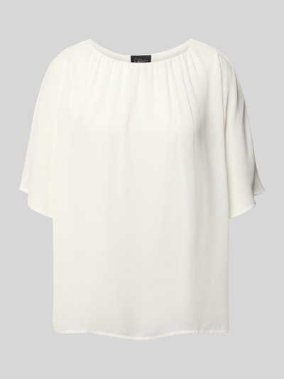 s.Oliver BLACK LABEL Loose Fit Chiffonshirt mit Viskosefutter Offwhite 2