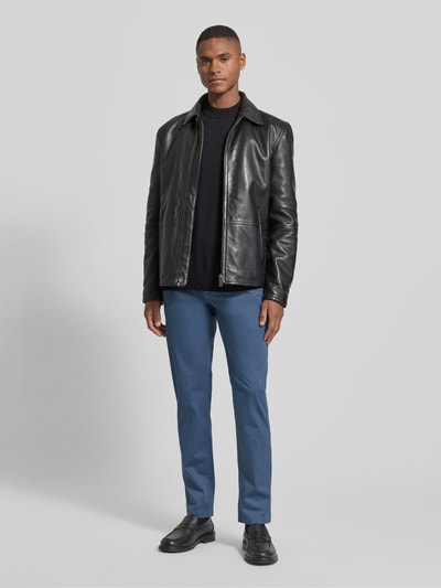 Tommy Hilfiger Regular fit chino van katoenmix, model 'DENTON' Petrol - 1