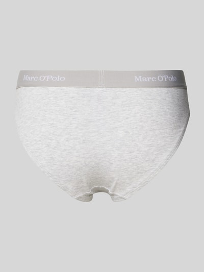 Marc O'Polo Regular fit slip met labelopschrift Lichtgrijs - 3