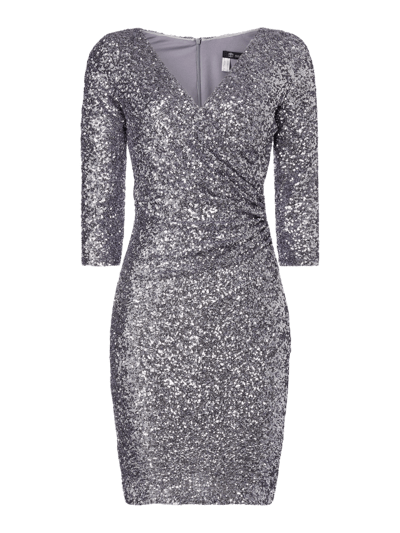 Paradi Cocktailkleid mit Pailletten  Silber 1