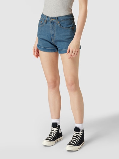 Levi's® Mom Fit Jeansshorts mit Label-Patch Jeansblau 4