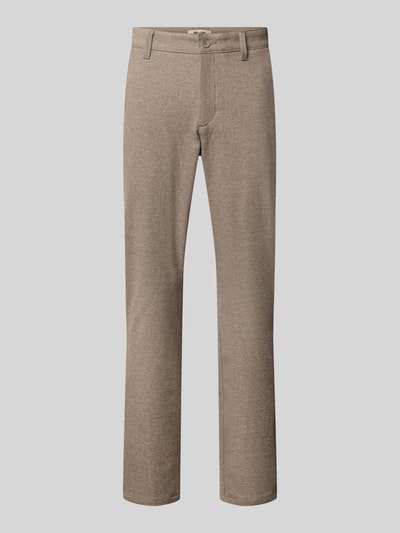 Produktfoto, Slim Fit Hose mit Viskose-Anteil Modell 'MARK' von ONLY & SONS, beige Farbe, schmale Passform, glatte Textur, Herren Schmale Hose von ONLY