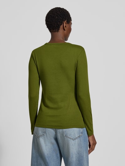 Tom Tailor Bluzka z długim rękawem o kroju regular fit z mieszanki bawełny Zielony 5