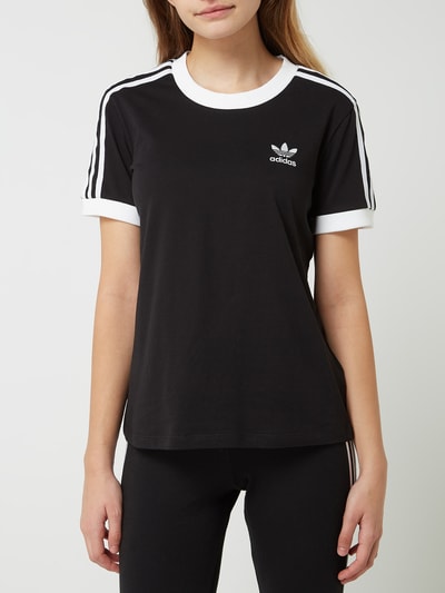 adidas Originals T-Shirt mit Logo-Streifen Black 5