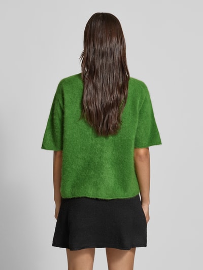 0039 Italy Strickshirt aus Kaschmir-Mix Modell 'Ines' Hellgruen 5