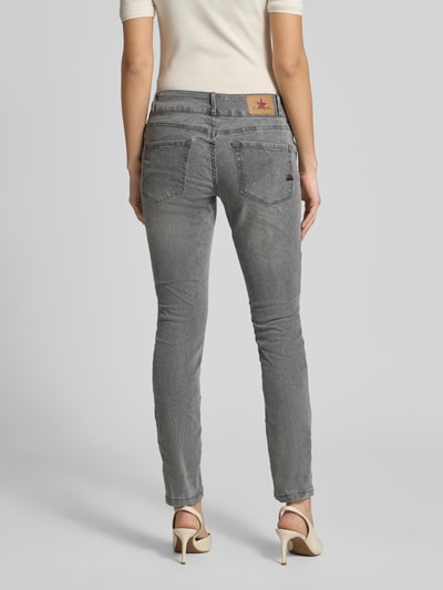 Buena Vista Slim Fit Jeans im 5-Pocket-Design Modell 'Tummyless' Hellgrau 5