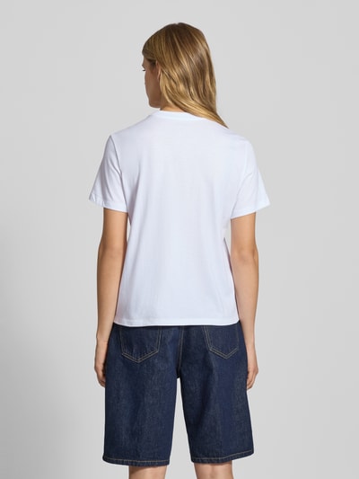 Calvin Klein Jeans T-Shirt mit Label-Print Weiss 5