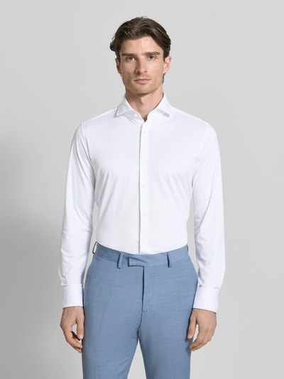 BOSS Slim Fit Businesshemd aus atmungsaktivem Material Modell 'P-HANK-SPREAD' Weiss 4