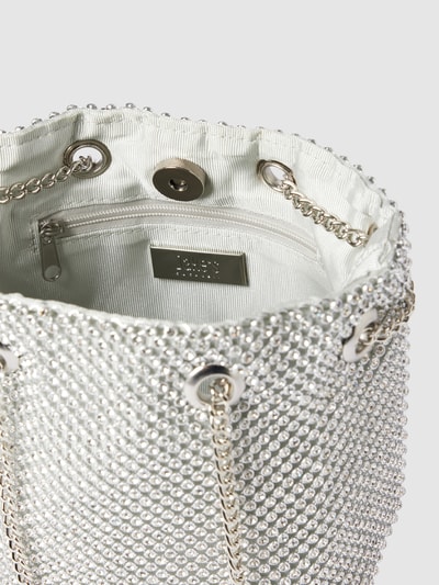 Jake*s Cocktail Bucket bag met all-over strass-steentjes Zilver - 4