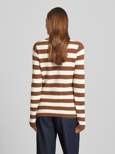 Christian Berg Woman Grof gebreide pullover Cognac - 5