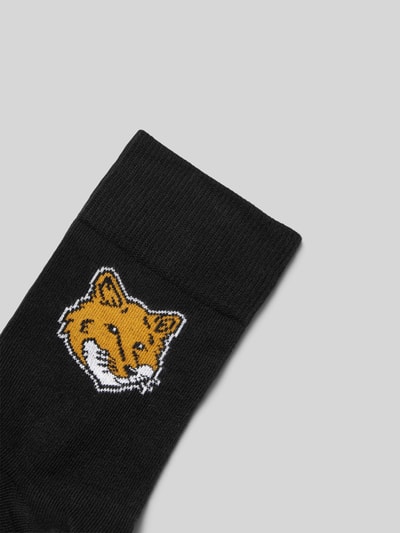 MAISON KITSUNE Socken mit Stretch-Anteil Black 2