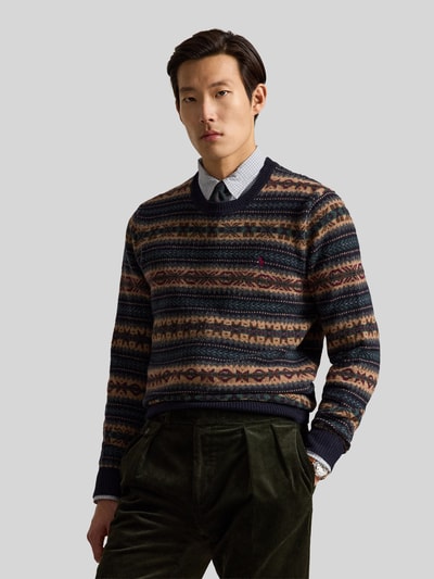 Polo Ralph Lauren Pullover aus reiner Wolle mit Logo-Stitching Marine 4