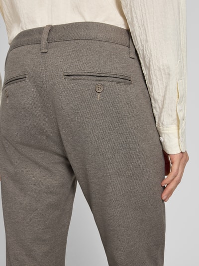 Only & Sons Slim fit chino van viscosemix, model 'MARK' Lichtbruin - 3