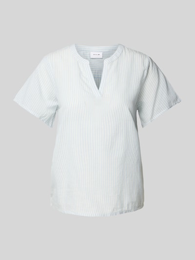 Vila Regular fit blouseshirt met tuniekkraag, model 'RUMANA' Lichtblauw - 1