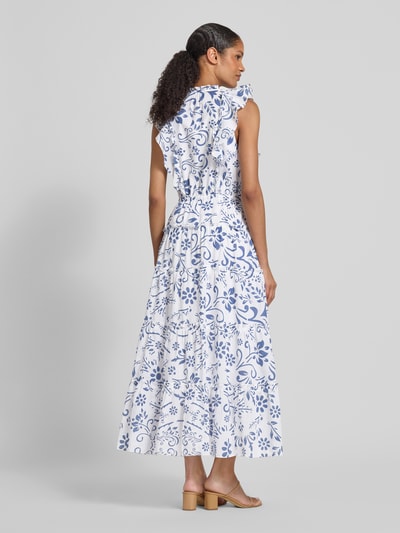 Lauren Ralph Lauren Maxikleid im Stufen-Look Modell 'NARELLA' Hellblau Melange 5