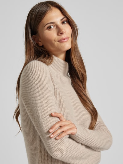 Fynch-Hatton Pullover van kasjmier met opstaande kraag Beige gemêleerd - 3