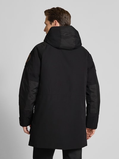 SAVE THE DUCK Jack met logopatch, model 'Kailash' Zwart - 5