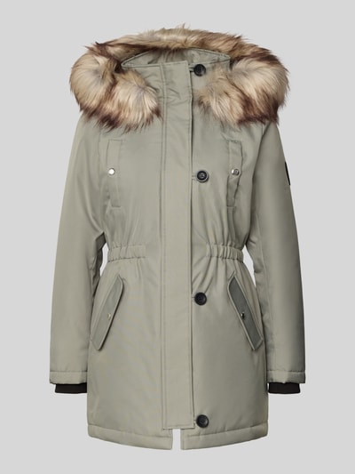 ONLY Shaped Fit Parka mit Label Patch Modell 'IRIS' Schilf 2