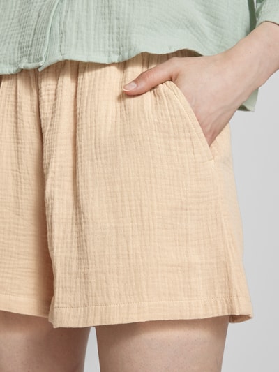 Vero Moda High Waist Shorts mit Strukturmuster Modell 'NATALI' Sand 3