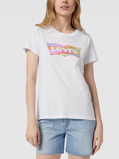 Levi's® T-Shirt mit Logo-Detail Weiss 4