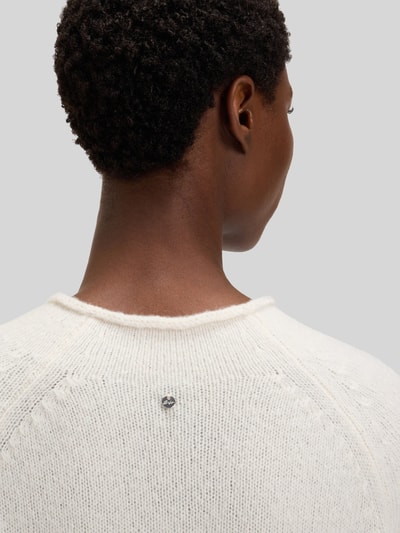 BOSS Orange Regular Fit Strickpullover aus Woll-Mix mit Alpaka Modell 'C_FESPERANASY' Offwhite 3