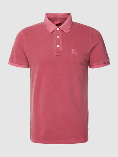 s.Oliver RED LABEL Poloshirt mit Label-Patch Fuchsia 2