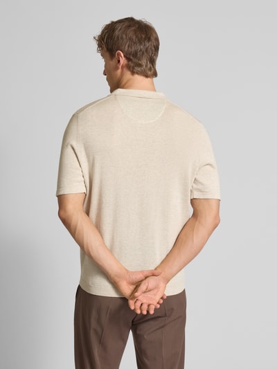 Fynch-Hatton Regular Fit Poloshirt in Strick-Optik Offwhite 5