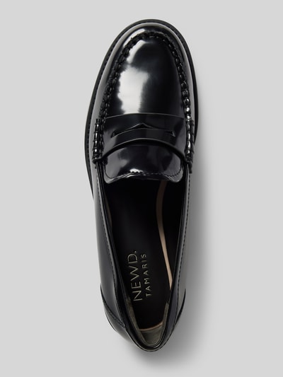 Newd Tamaris Loafers met blokhak Zwart - 3