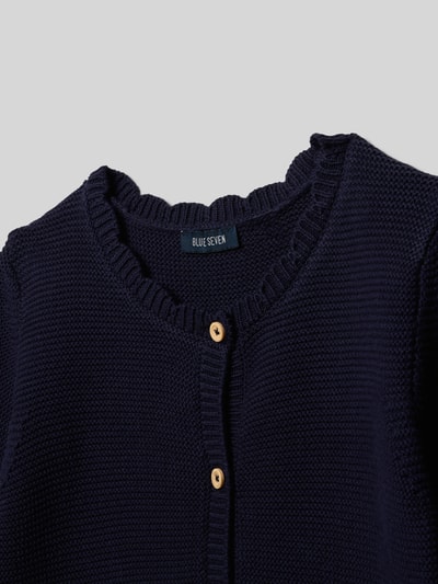 Blue Seven Regular Fit Jacke in Strick-Optik Marine 2