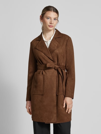 Betty Barclay Lange blazer met reverskraag Cognac - 4