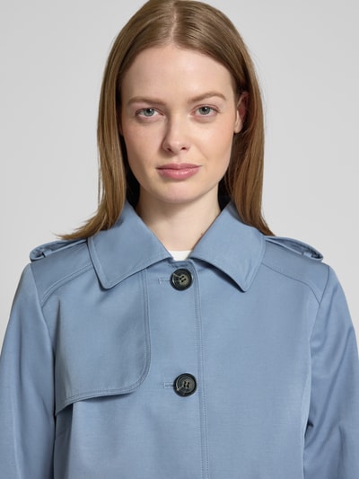 Christian Berg Woman Selection Trenchcoat mit Ärmelriegeln und Eingrifftaschen Rauchblau 3