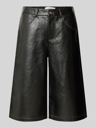 Topshop Shorts in Leder-Optik Modell 'SILJE' Black 1