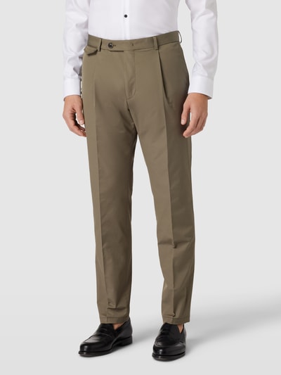 Windsor Chino mit Pattentasche Modell 'Silvi' Oliv 4