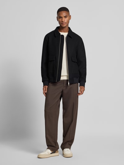 Lindbergh Hemdjacke mit Reißverschluss Black 1