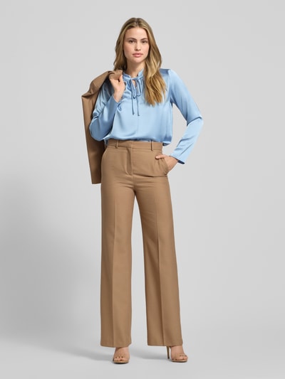 HUGO Regular fit blouse met lange mouwen en strikdetail, model 'CIMONAS' Lichtblauw - 1