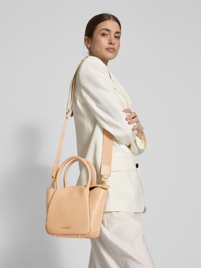 BOGNER Handtas met logo-applicatie Zand - 1