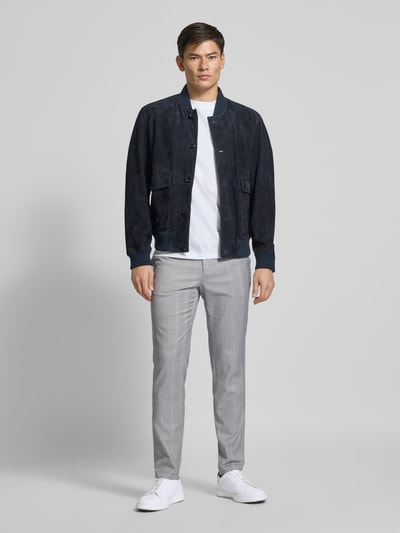 Matinique Skinny fit broek met steekzakken, model 'MAliam' Middengrijs - 1