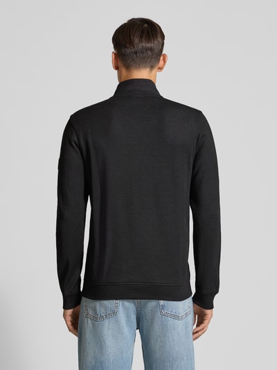 Lerros Sweatshirt met opstaande kraag, model 'SELANIK' Zwart - 5