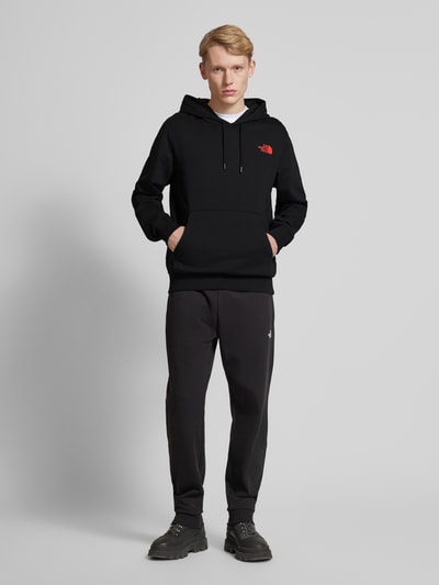 The North Face Hoodie met labelprint Zwart - 1