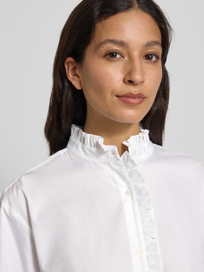 Tommy Hilfiger Bluzka koszulowa o kroju relaxed fit z czystej bawełny Biały 3