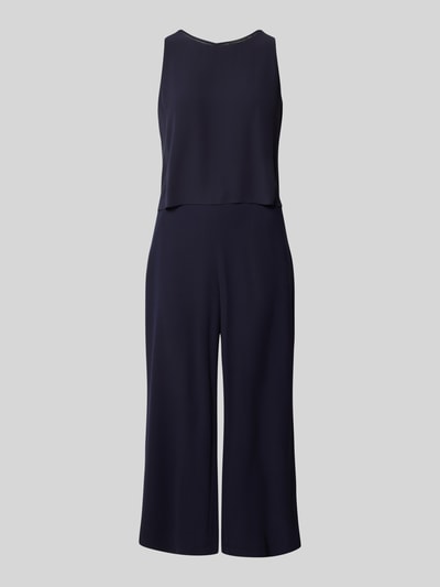 s.Oliver BLACK LABEL Regular Fit Jumpsuit mit doppellagigem Chiffon Marine 2