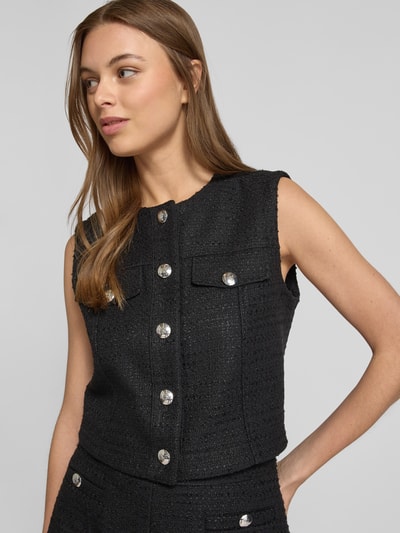 HUGO Weste mit Strukturmuster Modell 'Anoukari' Black 3
