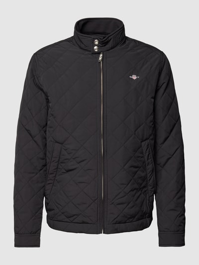 Gant Gewatteerd jack met labelstitching, model 'WINDCHEATER' Zwart - 2