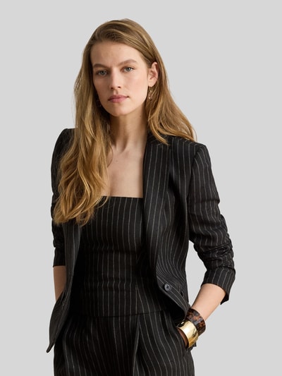 Lauren Ralph Lauren Regular Fit Longblazer aus Leinen mit Pattentaschen BLACK 4