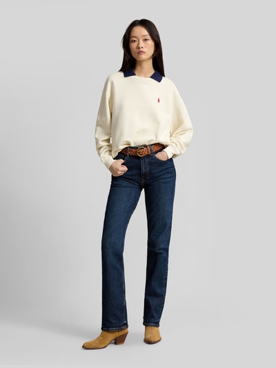 Polo Ralph Lauren Loose Fit Sweatshirt aus Baumwoll-Mix Offwhite 1