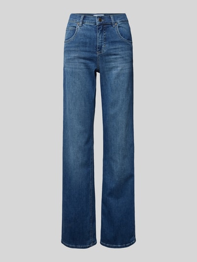 Angels Straight leg jeans in 5-pocketmodel, model 'LARA' Marineblauw - 2