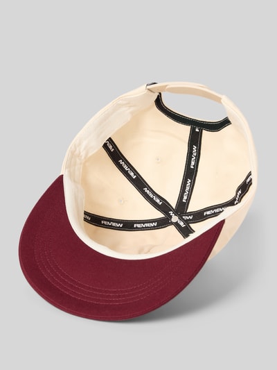 REVIEW Czapka z wyhaftowanym logo Écru 2