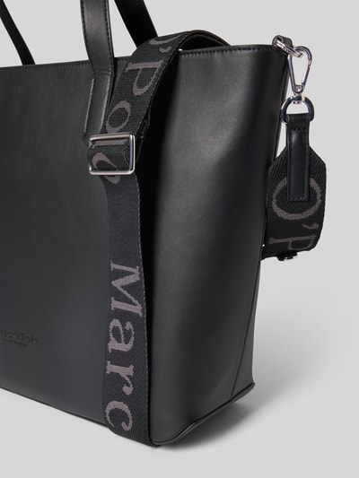 Marc O'Polo Shopper in leerlook en twee draagvarianten Zwart - 3